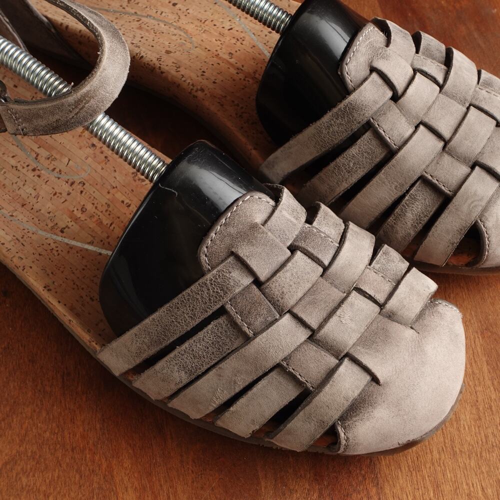 Ahnu Sandals Womens Size 9 Taupe Malini Leather Strappy Fisherman Coastal Shoes - Picture 5 of 15